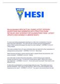 Musculoskeletal HESI -ACTUAL EXAM- LATEST VERSION &period;pdf&sol;&sol;Musculoskeletal HESI -ACTUAL EXAM- LATEST VERSION &period;pdf