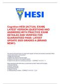 Cognition-HESI -ACTUAL EXAM- LATEST VERSION -QUESTIONS AND ANSWERS- WITH PRACTICE EXAM&sol;&sol;Cognition-HESI -ACTUAL EXAM- LATEST VERSION -QUESTIONS AND ANSWERS- WITH PRACTICE EXAM&sol;&sol;Cognition-HESI -ACTUAL EXAM- LATEST VERSION -QUESTIONS AND ANSWERS- WITH PRACTI