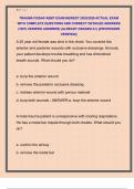 TRAUMA FISDAP AEMT EXAM NEWEST 2025&sol;2026 ACTUAL EXAM  WITH COMPLETE QUESTIONS AND CORRECT DETAILED ANSWERS  &lpar;100&percnt; VERIFIED ANSWERS&rpar; &vert;ALREADY GRADED A&plus;&vert; &vert;&vert;PROFESSOR  VERIFIED&vert;&vert;