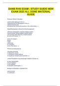 DANB RHS EXAM - STUDY GUIDE NEW EXAM 2025 ALL DONE MATERIAL  GUIDE 