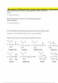 Biochemist C785 Biochemistry Study Guide Questions and Answers-Graded A&plus;