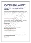 NR 667 CEA EXAM 2025-2026 TEST BANK WITH 450 EXAM PREP QUESTIONS AND CORRECT ANSWERS&sol; &sol; NR667 CEA EXAM 2025 &sol; CEA FNP 2025 TEST BANK &lpar;100&percnt; CORRECT VERIFIED ANSWERS&rpar;