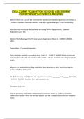 DELL CLIENT FOUNDATION 2025&sol;2026 ASSESSMENT QUESTIONS WITH CORRECT ANSWERS