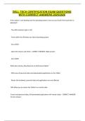 DELL TECH CERTIFICATION EXAM QUESTIONS WITH CORRECT ANSWERS 2025&sol;2026