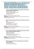 Back-to-School September 2025&sol;2026 &vert; Infusion Therapy Standards and Clinical Application Exam Prep &vert; 250&plus; Verified Practice Questions with Answers & Rationales &vert; Comprehensive Study Guide on IV Therapy&comma; Vascular Access & Infusion Nursing Best Practices &vert; 