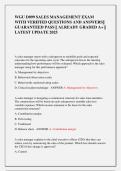 WGU D099 SALES MANAGEMENT EXAM  WITH VERIFIED QUESTIONS AND ANSWERS&vert;&vert;  GUARANTEED PASS &vert;&vert; ALREADY GRADED A&plus; &vert;&vert;  LATEST UPDATE 2025