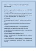 RI MLO EXAM QUESTIONS WITH COMPLETE SOLUTIONS