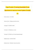 Yoga Teacher Training Kundalini Exam Questions & Answers Latest Update Graded A&plus;
