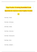 Yoga Teacher Training Kundalini Exam Questions & Answers Latest Update Graded A&plus;