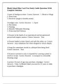 Rhode Island Blue Card Test Study Guide Questions With Complete Solutions