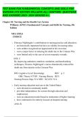 Test Bank for Fundamental Concepts and Skills for Nursing 6th Edition by Williams &vert; ISBN 9780323694766 &vert; All Chapters 1-40 &vert; Complete Guide A&plus;