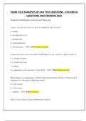 EXAM 3 ELC EXAMPLES OF PAST TEST QUESTIONS - CVS AND GI QUESTIONS AND ANSWERS 2025