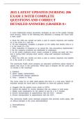 2025 LATEST UPDATED &vert;NURSING 206 EXAM 3 &vert;WITH COMPLETE QUESTIONS AND CORRECT DETAILED ANSWERS &vert;GRADED A&plus;