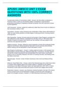 APUSH AMSCO UNIT 2 EXAM QUESTIONS WITH 100&percnt; CORRECT ANSWERS 