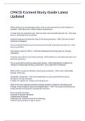 CPACE Content Study Guide Latest Updated