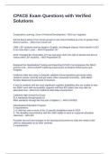CPACE Exam Questions with Verified Solutions