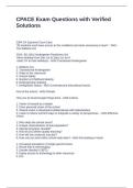 CPACE Exam Questions with Verified Solutions