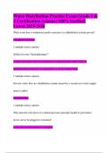 Water Distribution Practice Exam Grade 1 & 2 Certification Arizona&vert; 100&percnt; Verified&vert; Latest 2025-2026