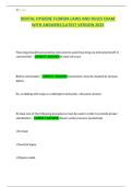 Dental Hygiene Florida Laws and Rules Exam with Answers &vert; Latest Version 2025