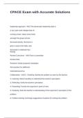 CPACE Exam with Accurate Solutions