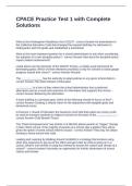 CPACE Practice Test 1 with Complete Solutions