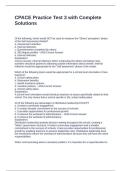 CPACE Practice Test 3 with Complete Solutions