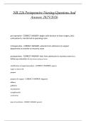 NR 226 Perioperative Nursing 