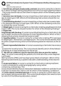 ATI Pharm Endocrine System Test&comma; ATI Diabetes Mellitus Management&comma; diabets