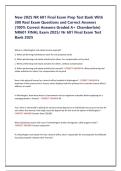 New 2025 NR 601 Final Exam Prep Test Bank With 300 Real Exam Questions and Correct Answers &lpar;100&percnt; Correct Answers Graded A&plus; Chamberlain&rpar; NR601 FINAL Exam 2025&sol; Nr 601 Final Exam Test Bank 2025