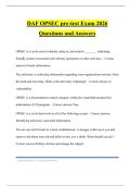 DAF OPSEC pre-test Exam 2026 Questions and Answers