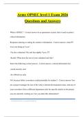 Army OPSEC level 1 Exam 2026 Questions and Answers