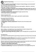 Cognitive Psychology