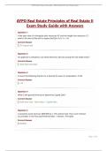 AYPO Real Estate Principles of Real Estate II Exam Study Guide with Answers
