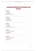 Jumpmaster Written Test Questions and Answers