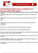 STUDY BUNDLE &lpar;EXAM 1&comma;2&comma;3&rpar; NR 326-Mental Health questions and answers 2025-2026 update