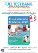 Test Bank for Pharmacotherapeutics for Advanced Practice A Practical Approach 5th Edition by Virginia Poole Arcangelo ISBN 9781975160593 Covering Chapters 1-56 Updated 2025&sol;2026 with Solutions and Test Bank