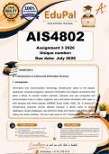 AIS4802 Assignment 2 &lpar;COMPLETE ANSWERS&rpar; 2026 - DUE August 2026
