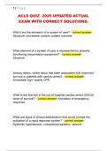 ACLS QUIZ  2025 UPDATED ACTUAL  EXAM WITH CORRECT SOLUTIONS&period; 