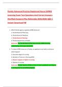 BUNDLE FOR Florida Advanced Practice Registered Nurse &lpar;APRN&rpar; Licensing Exam Test Questions And Correct Answers &lpar;Verified Answers&rpar; Plus Rationales 2025&sol;2026 Q&A &vert; Instant Download Pdf
