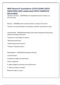 WGU Research Foundations &lpar;C224&rpar; EXAM &lpar;2025&rpar; QUESTIONS AND &lpar;elaborated&rpar; WITH COMPLETE SOLUTIONS