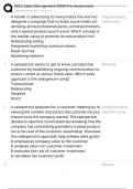 WGU Sales Management D099 Pre-Assessment