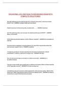 OKLAHOMA LIFE AND HEALTH INSURANCE EXAM WITH COMPLETE SOLUTIONS&excl;&excl;