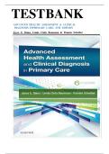 Test Bank for Advanced Health Assessment & Clinical Diagnosis in Primary Care 6th Edition Dains
