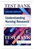 TEST BANK For understanding nursing research 8th edition grove 
