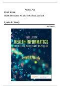TEST BANK Health Informatics&colon; An Interprofessional Approach  Lynda R&period; Hardy  3rd Edition