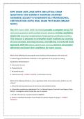 SFPC EXAM 2025-2026 WITH 200 ACTUAL EXAM QUESTIONS AND CORRECT ANSWERS &lpar;VERIFIED ANSWERS&rpar; SECURITY FUNDAMENTALS PROFESSIONAL CERTIFICATION &lpar;SFPC&rpar; REAL EXAM TEST BANK &lpar;BRAND NEW&excl;&excl;&rpar;