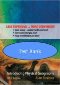 Test Bank Geosystems&colon; An Introduction to Physical Geography&comma; 5th Canadian Edition by Robert W&period; Christopherson Chapters 1 - 20 &emsp;&comma; studyguide