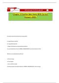Chapter 4 Practice Quiz Exam With Correct Answers 2025