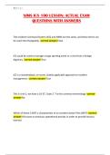 NIMS ICS 100 LESSON&semi; ACTUAL EXAM QUESTIONS WITH ANSWERS