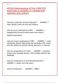 NR 283 Pathophysiology Exam Questions 2025&colon; Actual Test Bank with Verified Answers &lpar;A&plus; Graded&rpar;